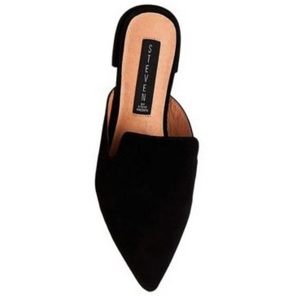 Steven by Steve Madden Shoes - NEW!! STEVEN Steve Madden Valent Black Suede Mules